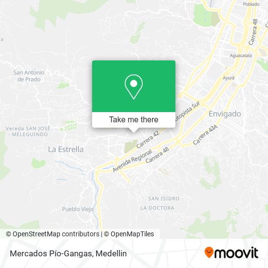 Mercados Pío-Gangas map