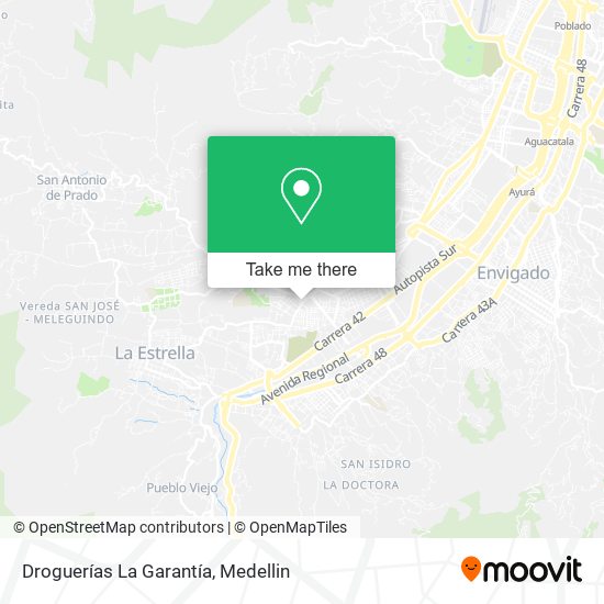 Droguerías La Garantía map