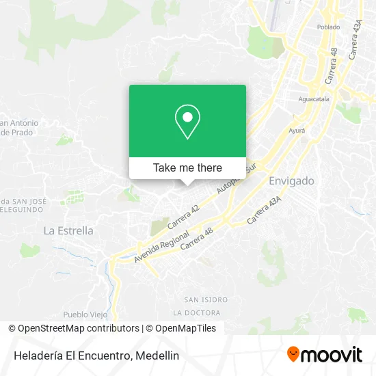Heladería El Encuentro map