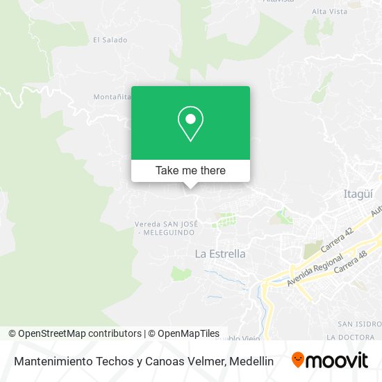 Mantenimiento Techos y Canoas Velmer map