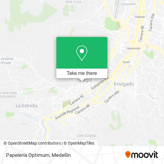 Papelería Optimum map