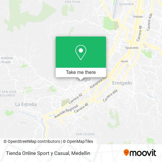 Mapa de Tienda Online Sport y Casual