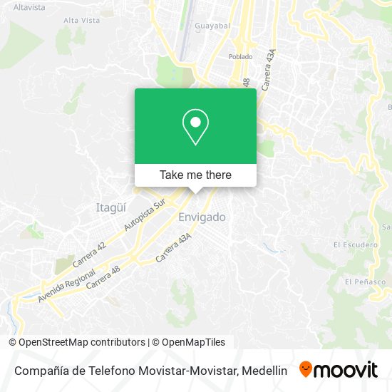 Compañía de Telefono Movistar-Movistar map