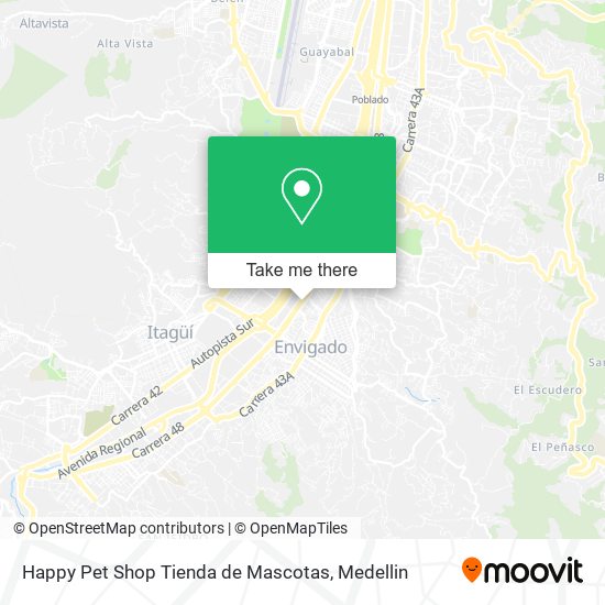 Happy Pet Shop Tienda de Mascotas map