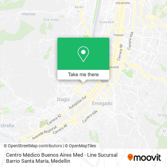 Centro Médico Buenos Aires Med - Line Sucursal Barrio Santa María map