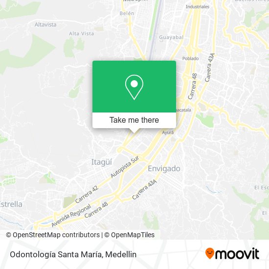 Odontología Santa María map