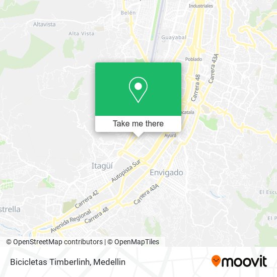 Bicicletas Timberlinh map