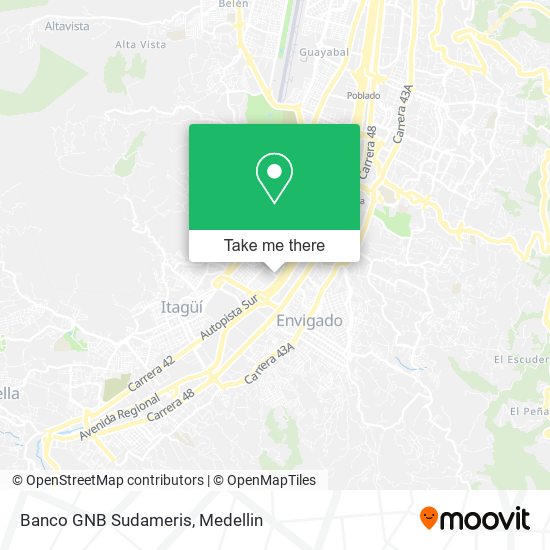 Mapa de Banco GNB Sudameris