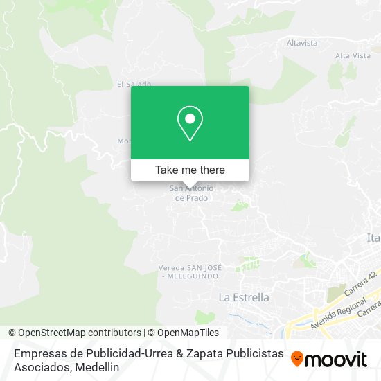 Empresas de Publicidad-Urrea & Zapata Publicistas Asociados map