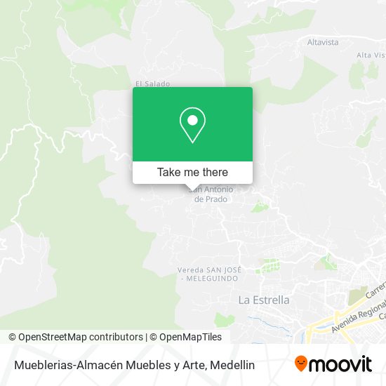 Mapa de Mueblerias-Almacén Muebles y Arte