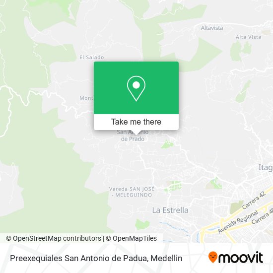 Preexequiales San Antonio de Padua map