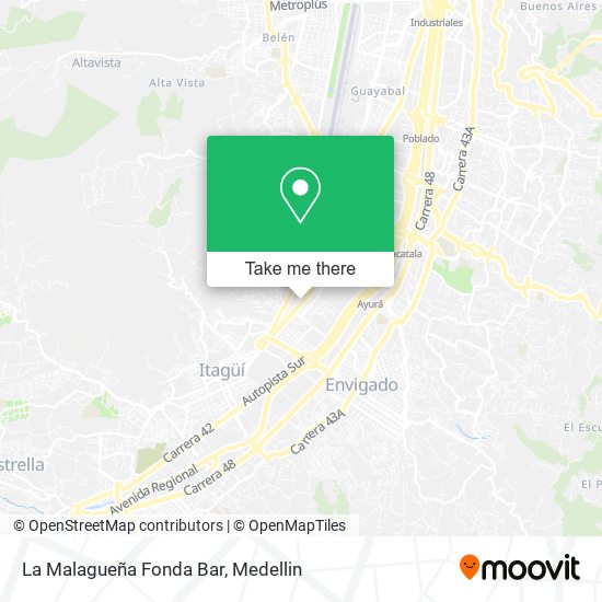 La Malagueña Fonda Bar map