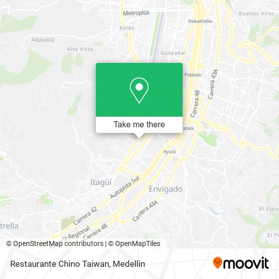Restaurante Chino Taiwan map