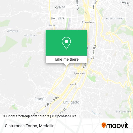 Cinturones Torino map