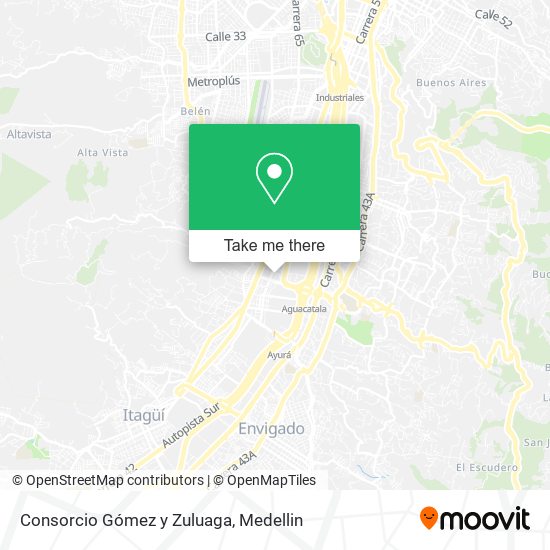Consorcio Gómez y Zuluaga map