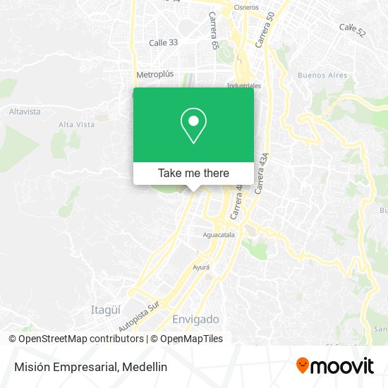 Misión Empresarial map