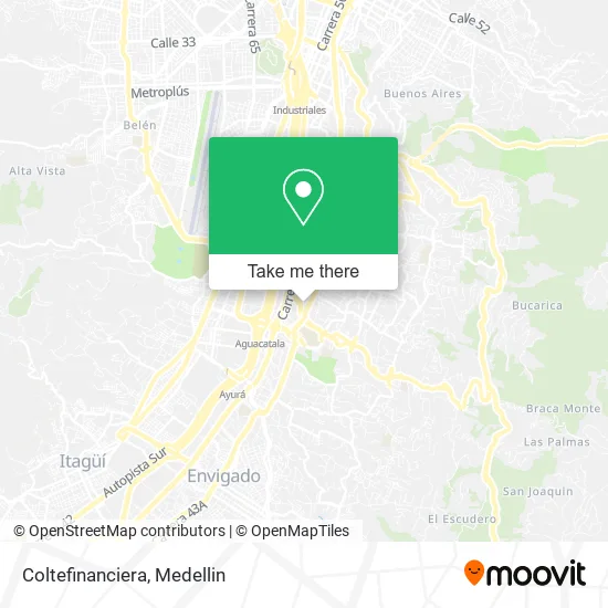 Coltefinanciera map