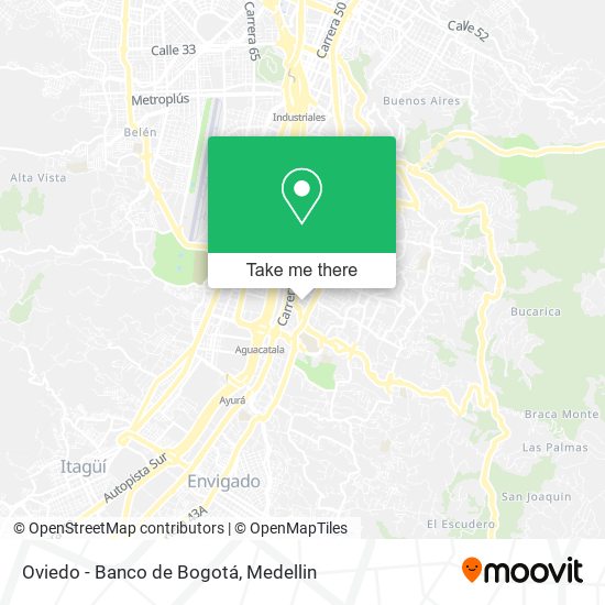 Oviedo - Banco de Bogotá map