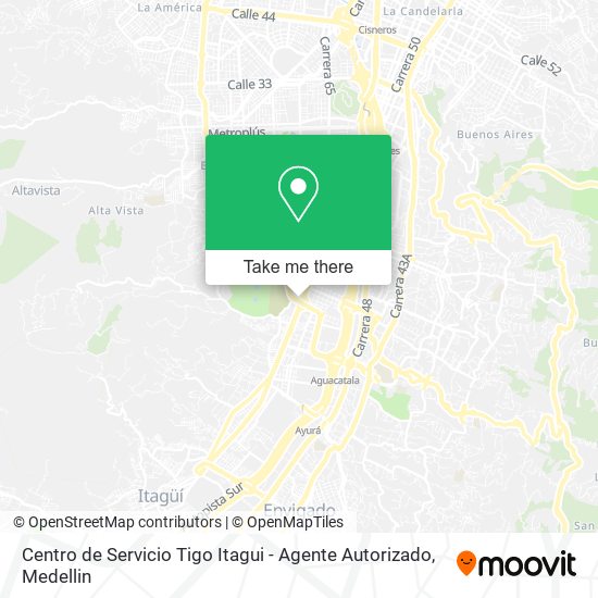 Centro de Servicio Tigo Itagui - Agente Autorizado map