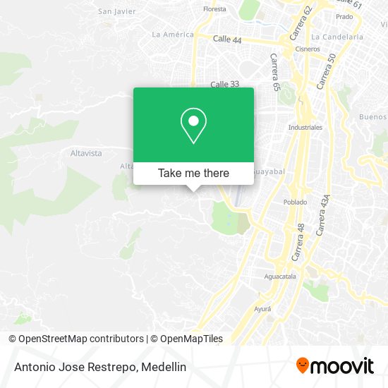 Antonio Jose Restrepo map