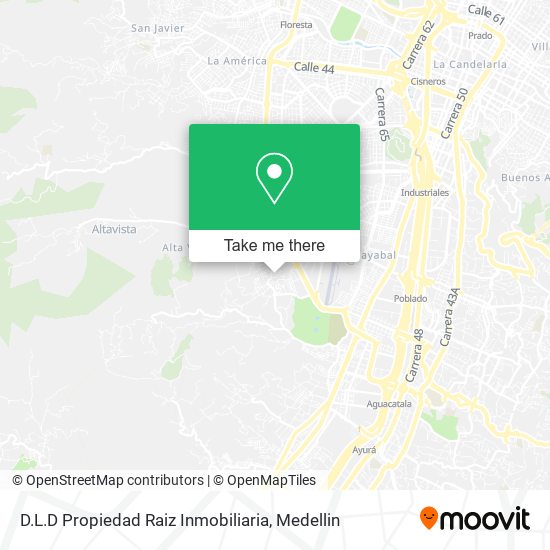 Mapa de D.L.D Propiedad Raiz Inmobiliaria