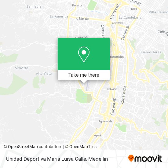 Mapa de Unidad Deportiva Maria Luisa Calle