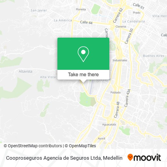 Cooproseguros Agencia de Seguros Ltda map