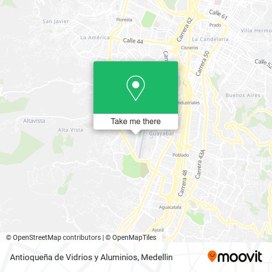 Antioqueña de Vidrios y Aluminios map