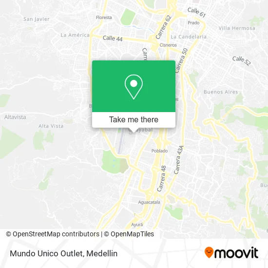 Mundo Unico Outlet map