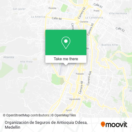 Mapa de Organización de Seguros de Antioquia Odesa