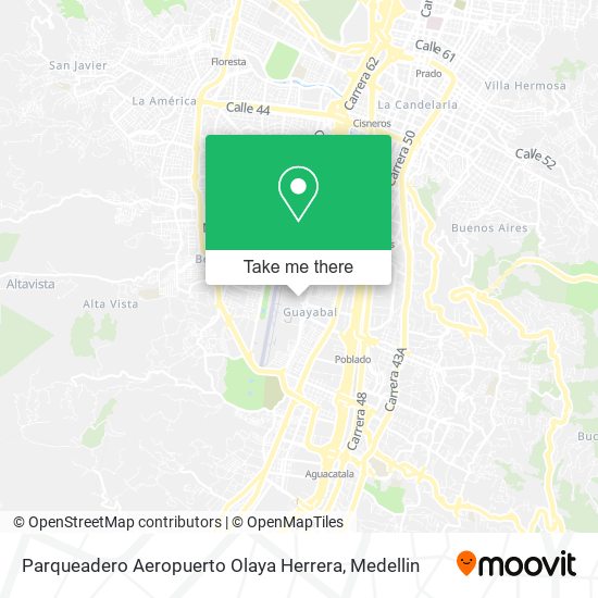 Parqueadero Aeropuerto Olaya Herrera map