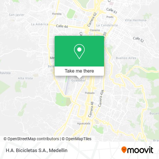 Mapa de H.A. Bicicletas S.A.