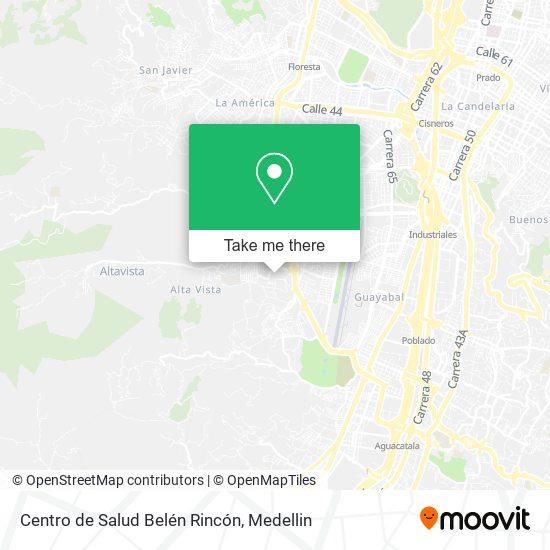 Mapa de Centro de Salud Belén Rincón