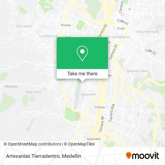 Artesanías Tierradentro map