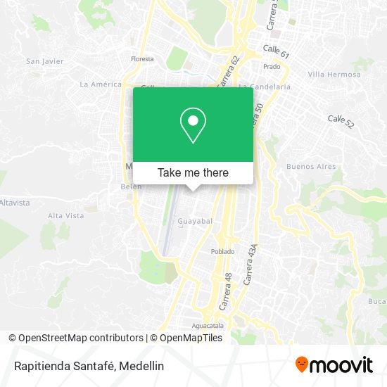Rapitienda Santafé map