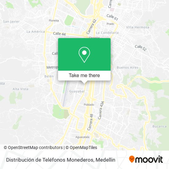 Distribución de Teléfonos Monederos map