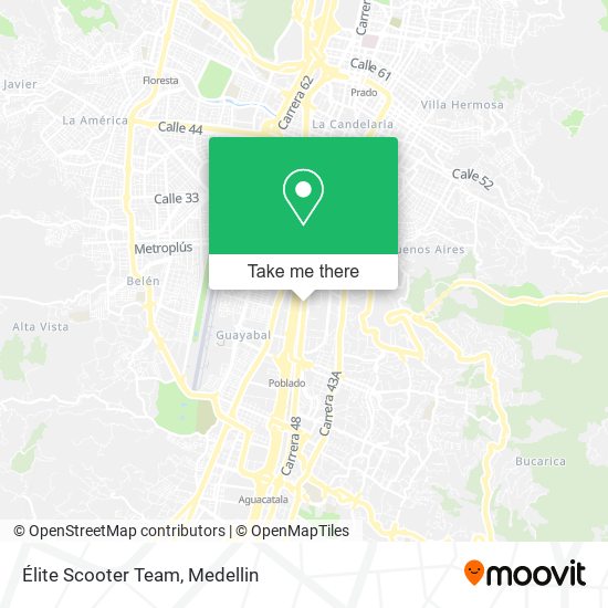 Mapa de Élite Scooter Team