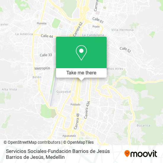 Servicios Sociales-Fundación Barrios de Jesús Barrios de Jesús map