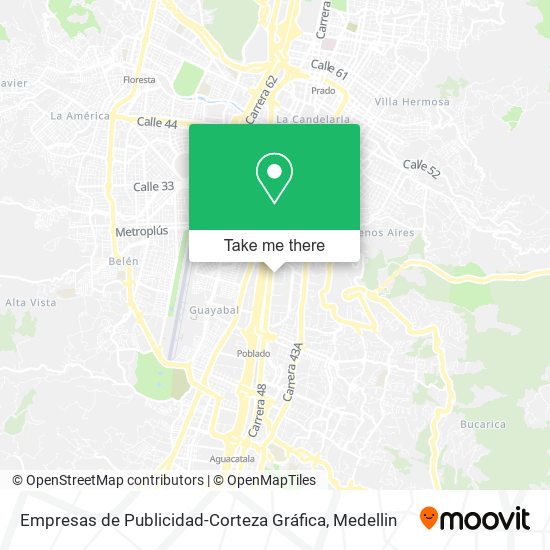 Empresas de Publicidad-Corteza Gráfica map