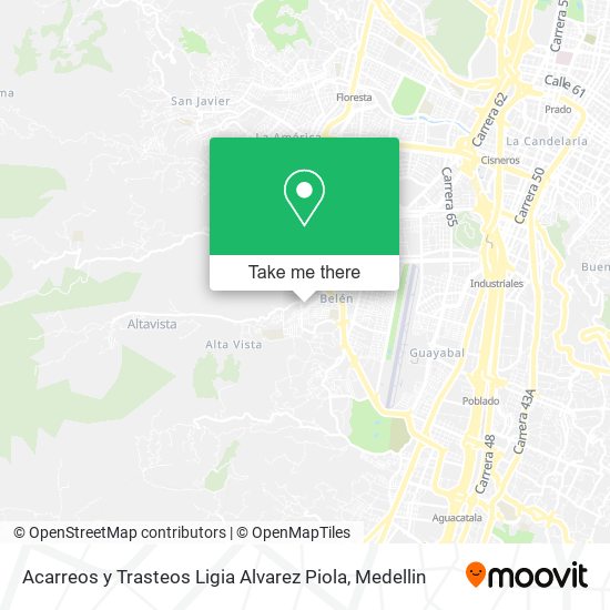 Acarreos y Trasteos Ligia Alvarez Piola map