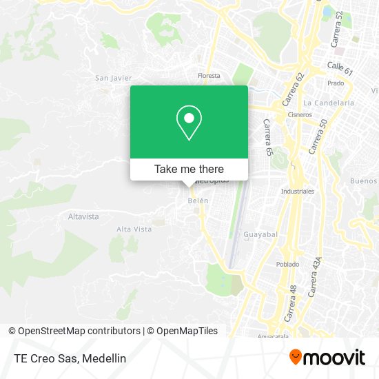 Mapa de TE Creo Sas