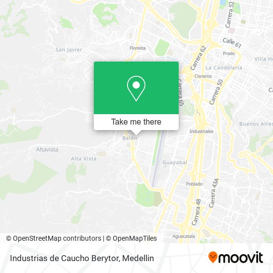 Mapa de Industrias de Caucho Berytor