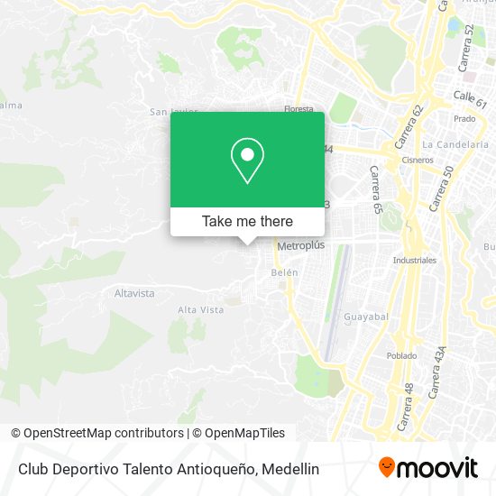 Club Deportivo Talento Antioqueño map