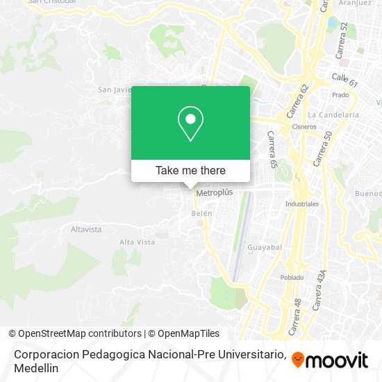 Corporacion Pedagogica Nacional-Pre Universitario map