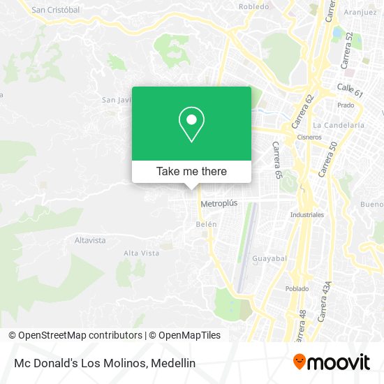 Mc Donald's Los Molinos map