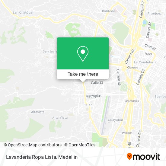 Lavandería Ropa Lista map