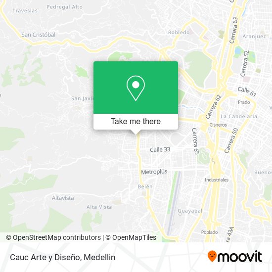 Cauc Arte y Diseño map