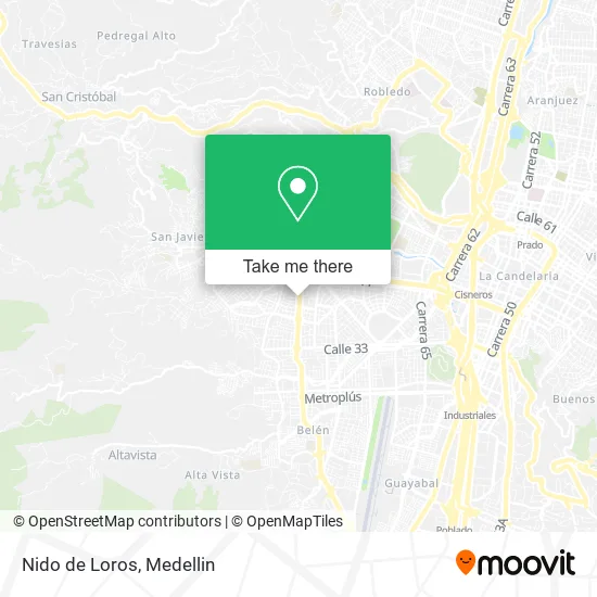 Nido de Loros map