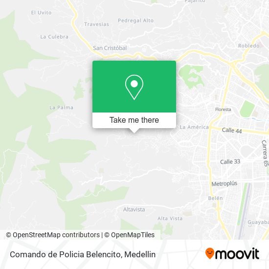 Comando de Policia Belencito map