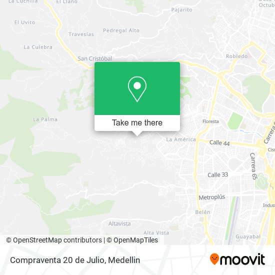 Mapa de Compraventa 20 de Julio